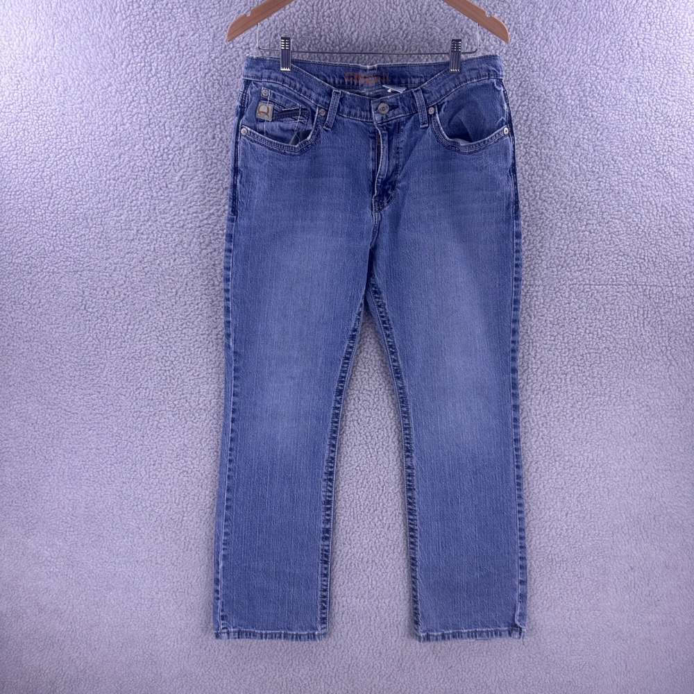 Cinch Carter II Mens Blue Medium Wash Relaxed Straight Jeans 34x30 MB67336001